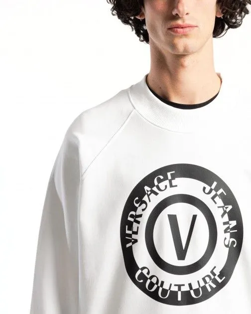 Sweatshirt Versace Jeans Couture 76GAIT06 Blanco