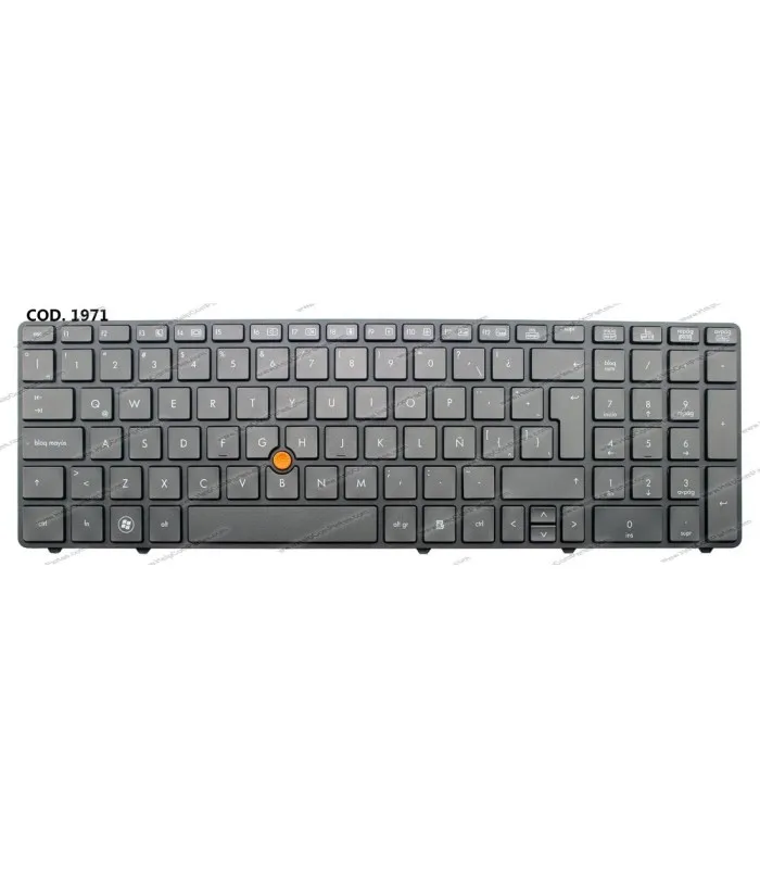 TECLADO HP 8560W 8540W 8570W SERIES POINT STICK 652682161 GRAY LA ORIG.