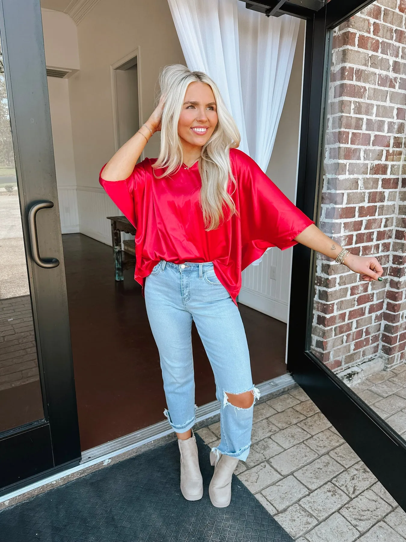 THE SADIE CHILI PEPPER TOP