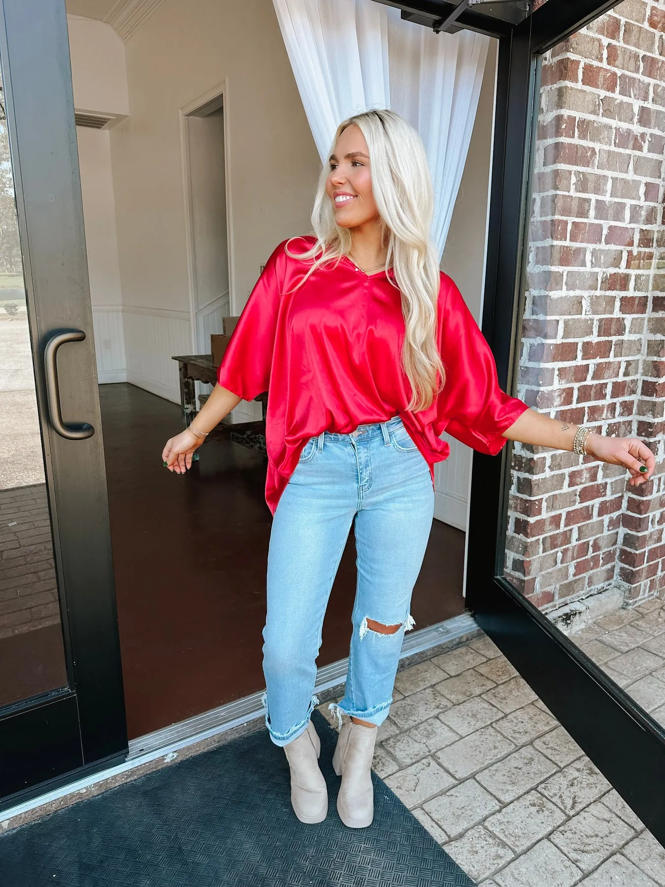 THE SADIE CHILI PEPPER TOP