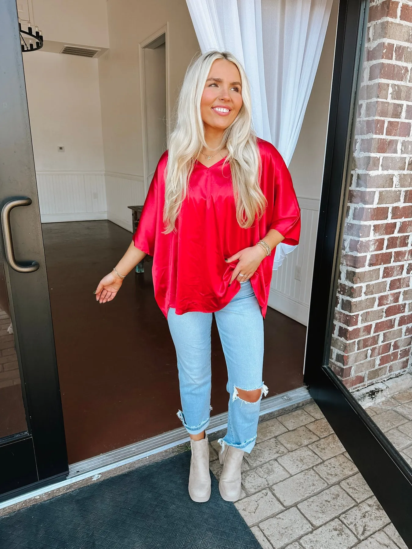 THE SADIE CHILI PEPPER TOP