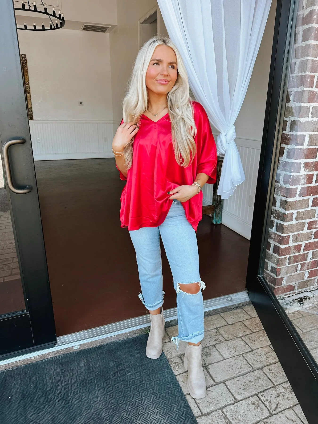 THE SADIE CHILI PEPPER TOP
