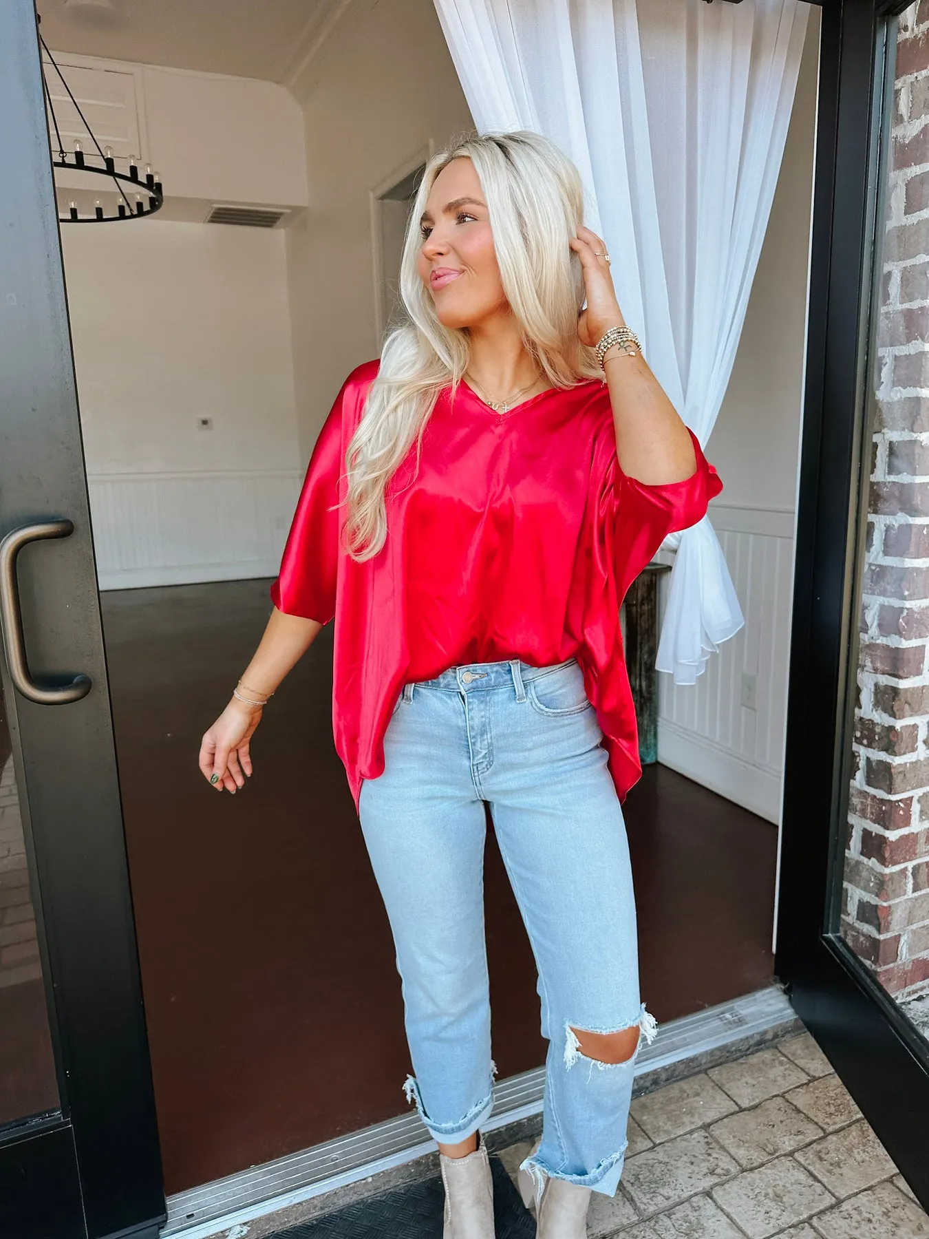 THE SADIE CHILI PEPPER TOP