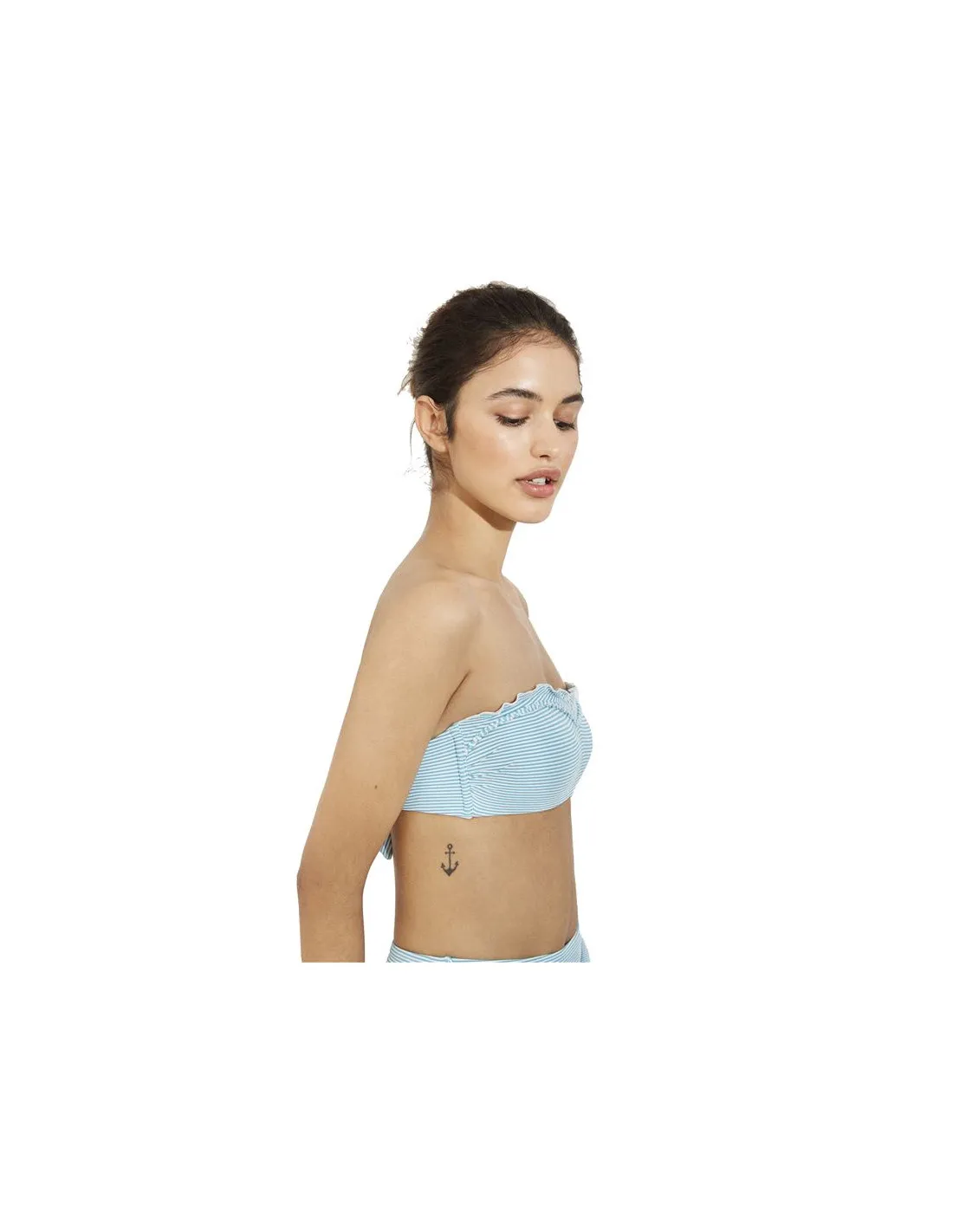 Top bikini Ysabel Mora Bandeau Rayas Copa B