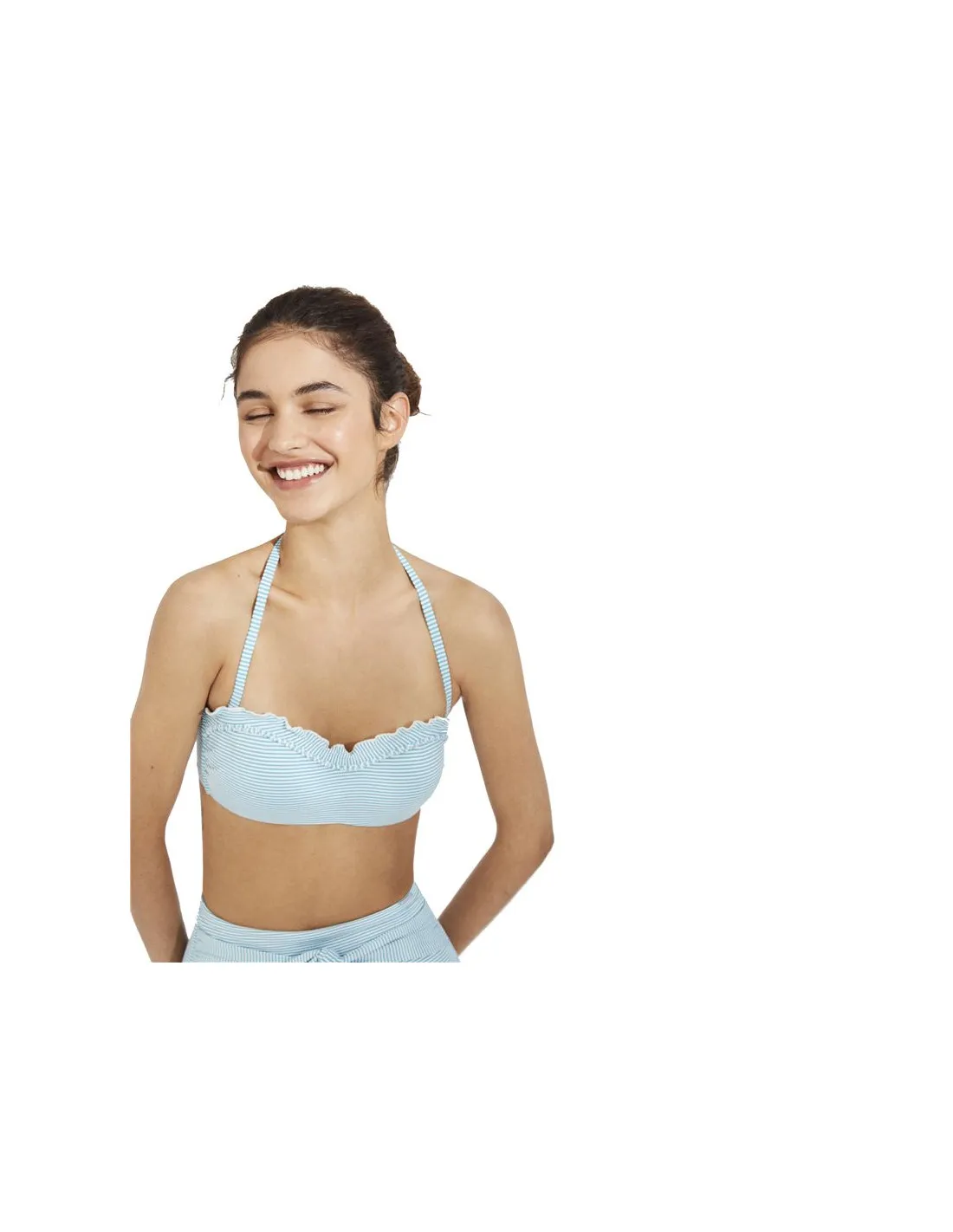 Top bikini Ysabel Mora Bandeau Rayas Copa B