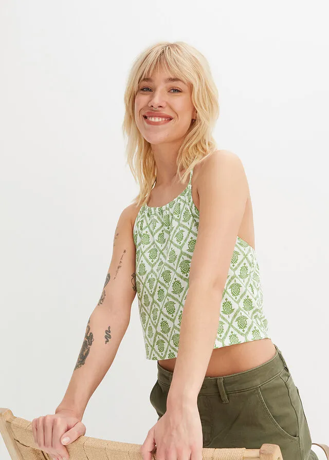 TOP MUSGO MATEBLANCO LANA ESTAMPADO