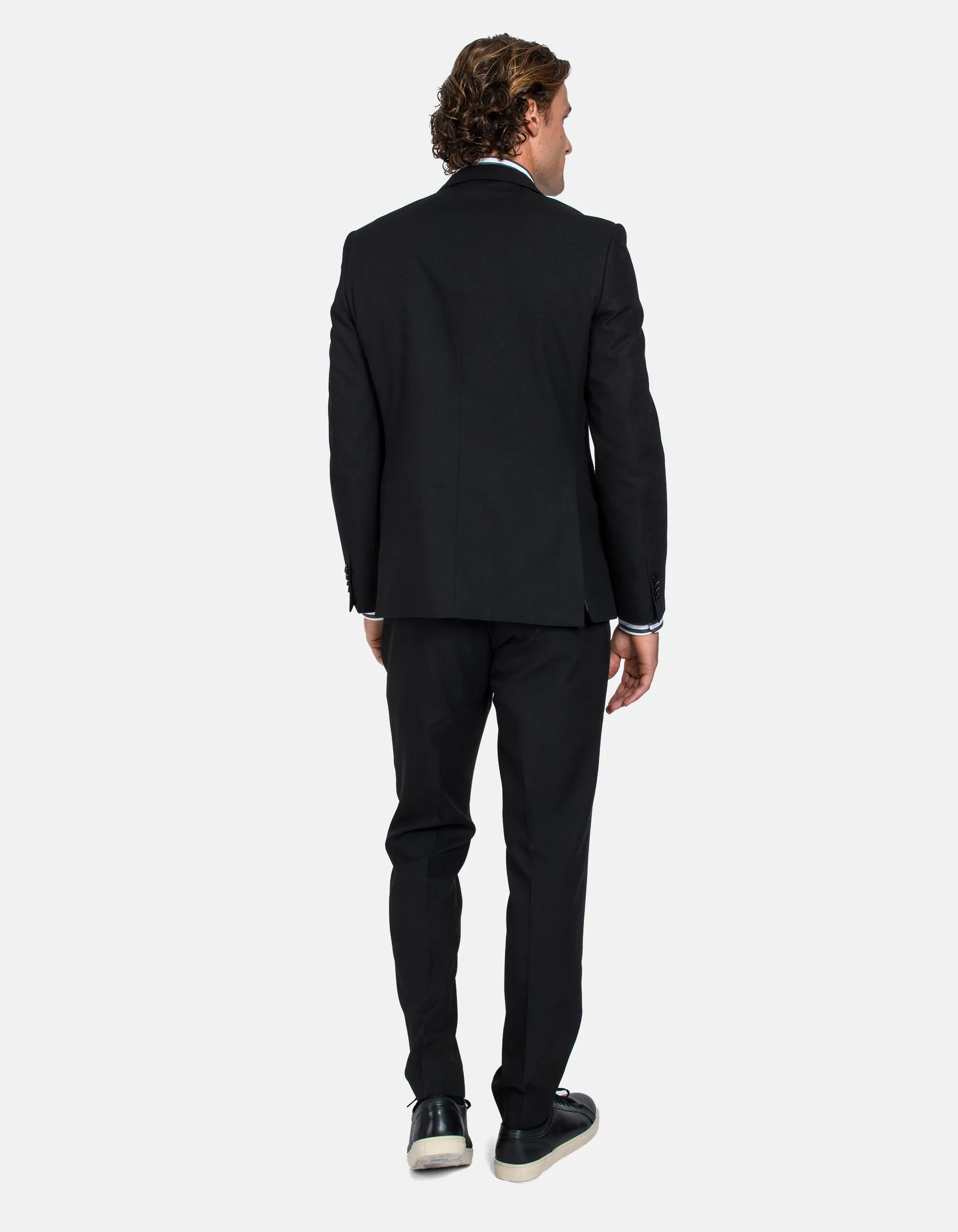 Traje liso fil a fil