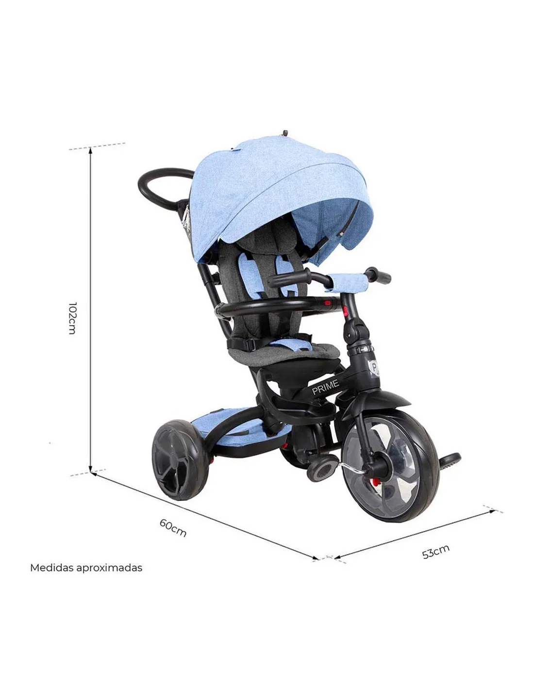Triciclo Evolutivo Qplay Prime Azul