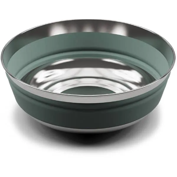 Vajilla senderismo SEA TO SUMMIT DETOUR STAINLESS STEEL COLLAPSIBLE BOWL M GREEN
