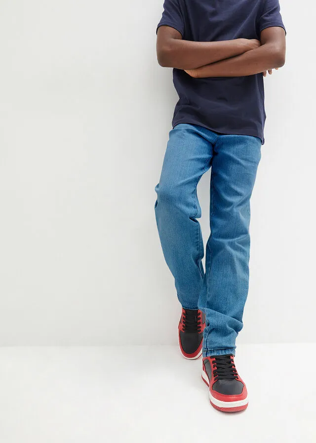 Vaqueros para niños con pernera ancha y ajuste holgado Denim claro