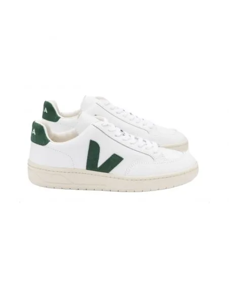 VEJA ZAPATILLAS V12 LEATHER HOMBRE WHITE/CYPRUS