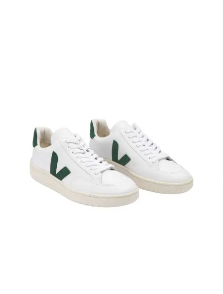 VEJA ZAPATILLAS V12 LEATHER HOMBRE WHITE/CYPRUS