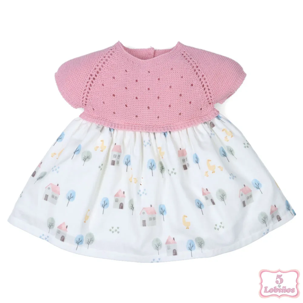 VESTIDO BEBÉ NIÑA CASITAS Popys