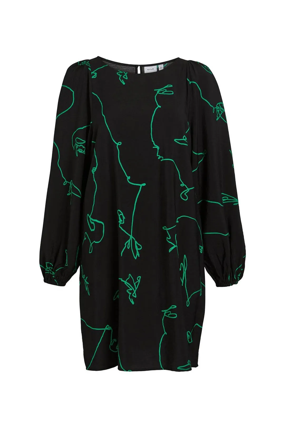 VESTIDO CORTO RECTO VIDOGMA NEGRO