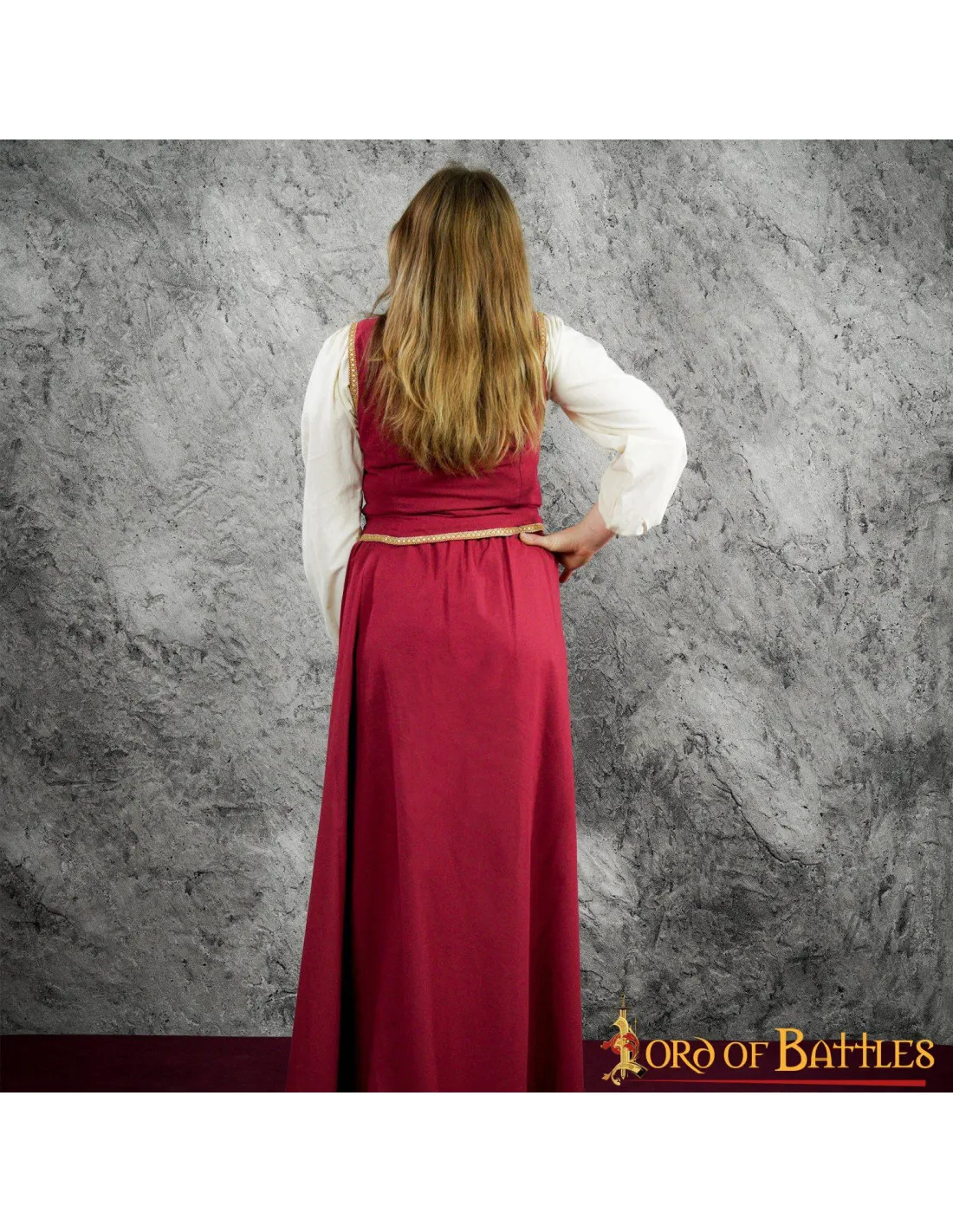 Vestido mesonera medieval o renacentista (blusa, corpiño y falda)