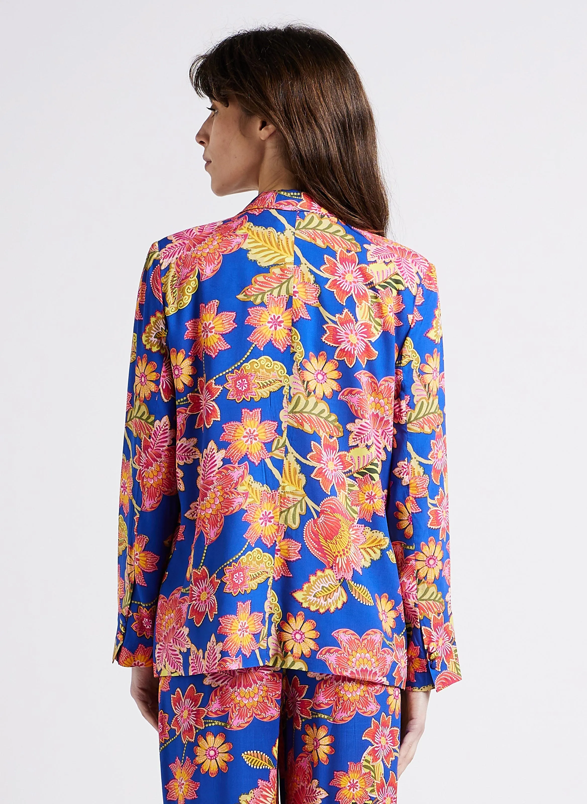 VILDAN  CHAQUETA SASTRE ESTAMPADA EN AZUL