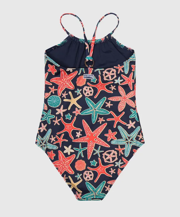Vilebrequin Children's blue Gazette Holistarfishes print swimsuit