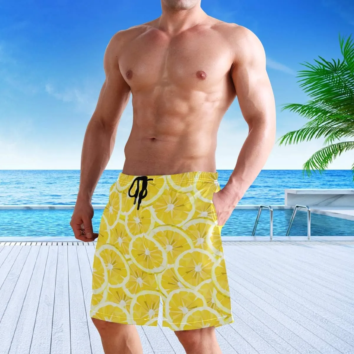 visesunny Elegante traje de baño de verano para hombre  secado rápido  ropa de playa  deportes  natación  vacaciones  fiestas  t