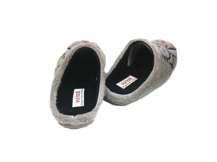 Vulladi | Zapatillas descalzas mujer Niños y corazones pardo
