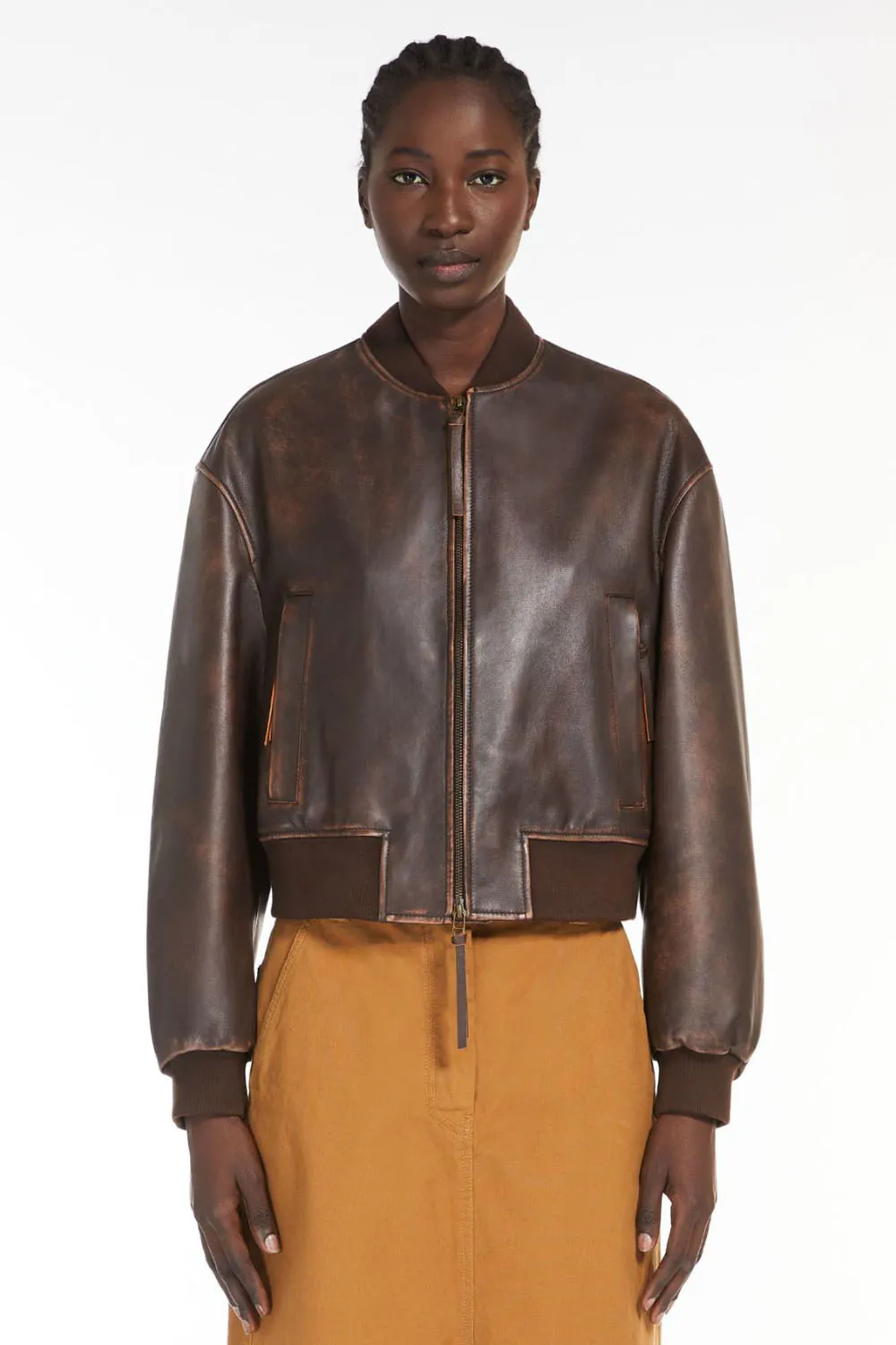 Weekend Max Mara Cazadora Hiltex Dark Brown