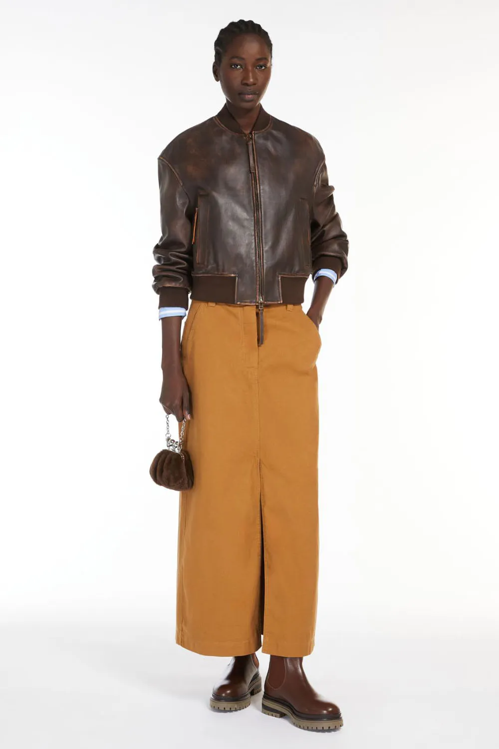 Weekend Max Mara Cazadora Hiltex Dark Brown