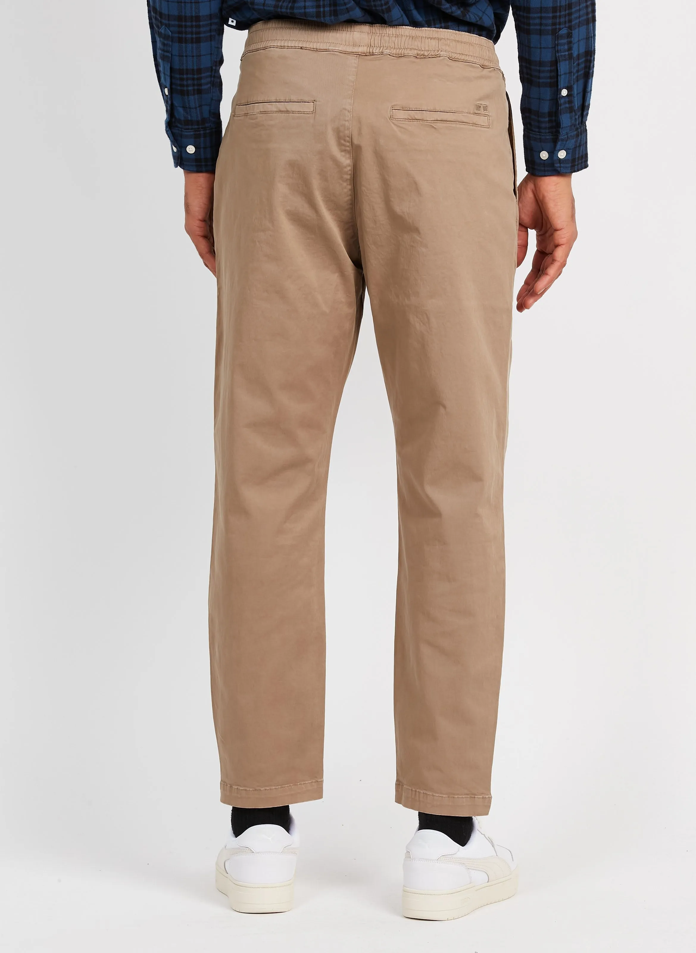 WIZZA  PANTALóN RECTO DE MEZCLA DE ALGODóN EN MARRON