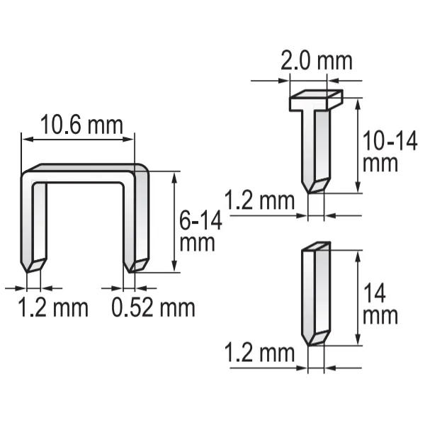 YATO  YT7003  GRAPADORA MANUAL, 10.6 MM