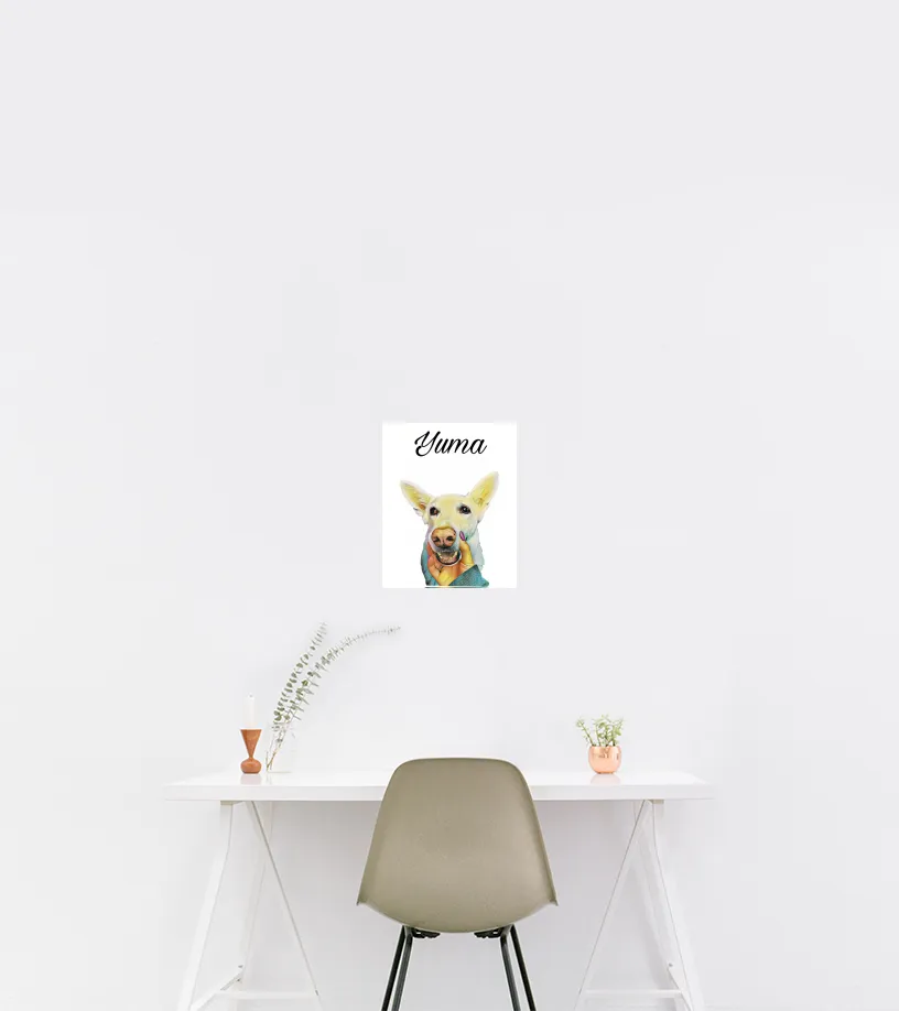 Yuma personal canvas print Lienzo 20 x 25 cm