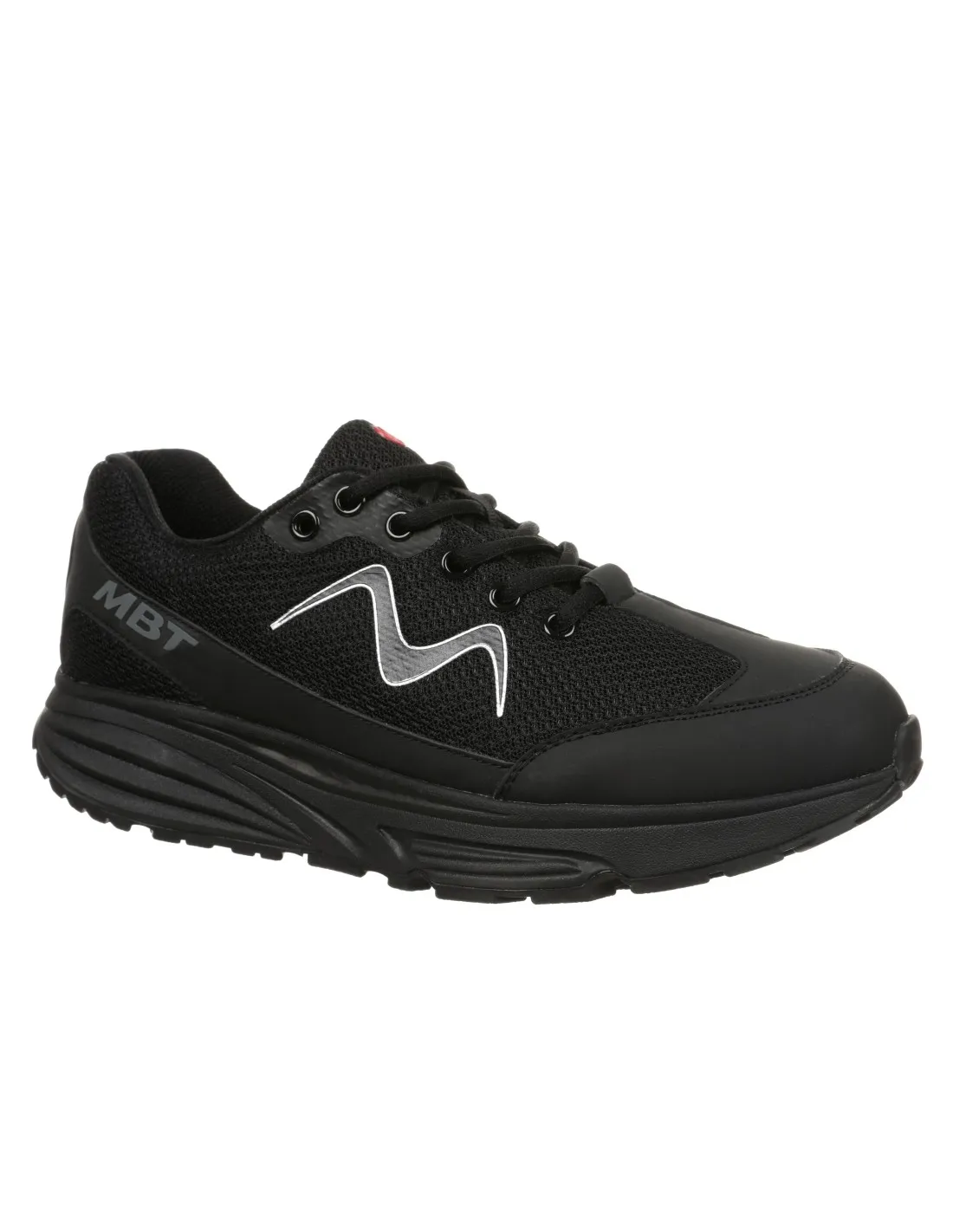 Zapatilla negras para running cómoda cierre cordones para mujer MBT