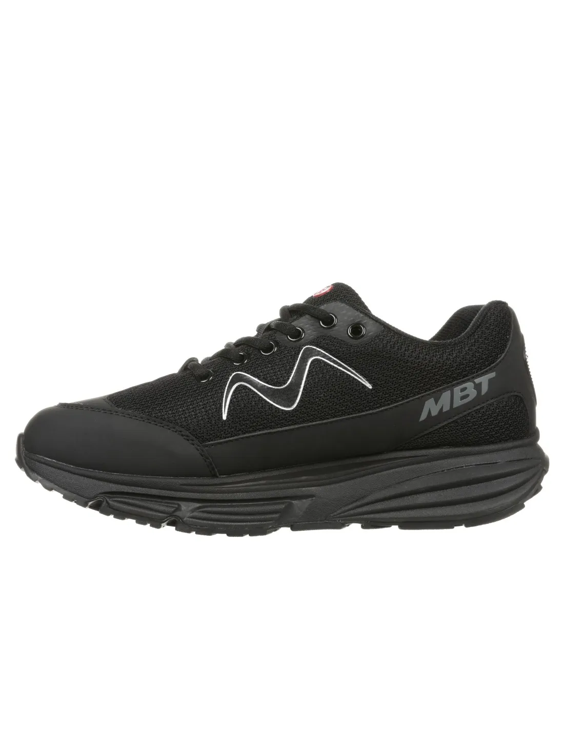 Zapatilla negras para running cómoda cierre cordones para mujer MBT