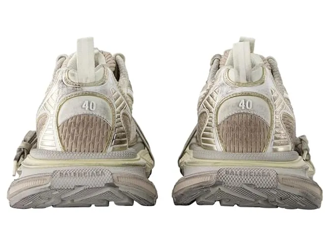 ZAPATILLAS 3XL  BALENCIAGA  MALLA  HUEVO CASTAñO BEIGE 