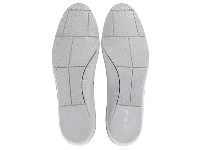 Zapatillas bajas Jimmy Choo Cash Glitter en ante marrón Castaño 