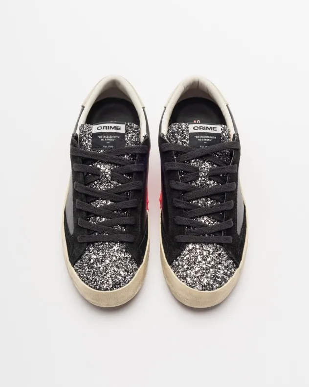 Zapatillas Crime London Distressed Negro