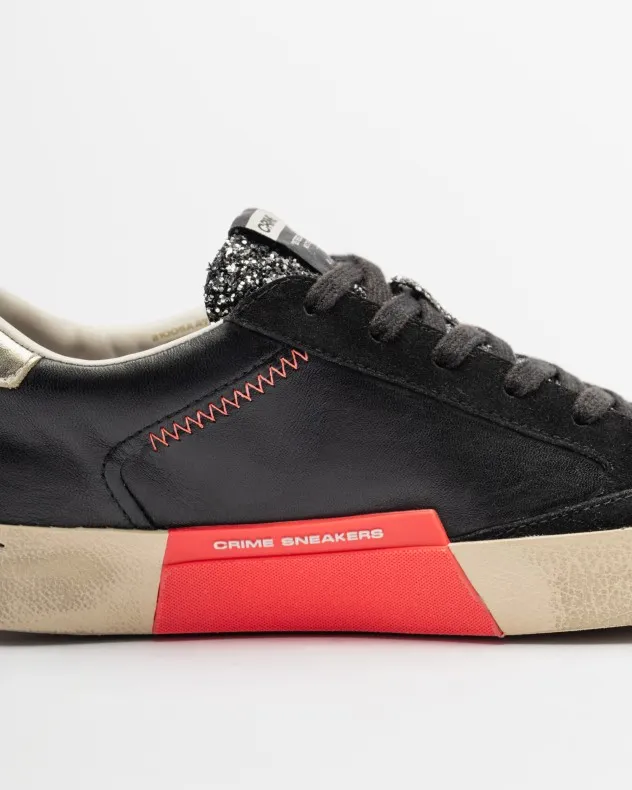 Zapatillas Crime London Distressed Negro