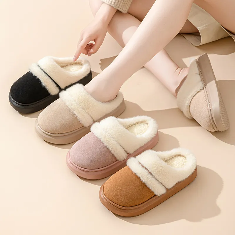 Zapatillas de envío gratis Sandalias de diseñador Sandalias planas para mujeres Toboganes suaves Control de tobogán de invierno 