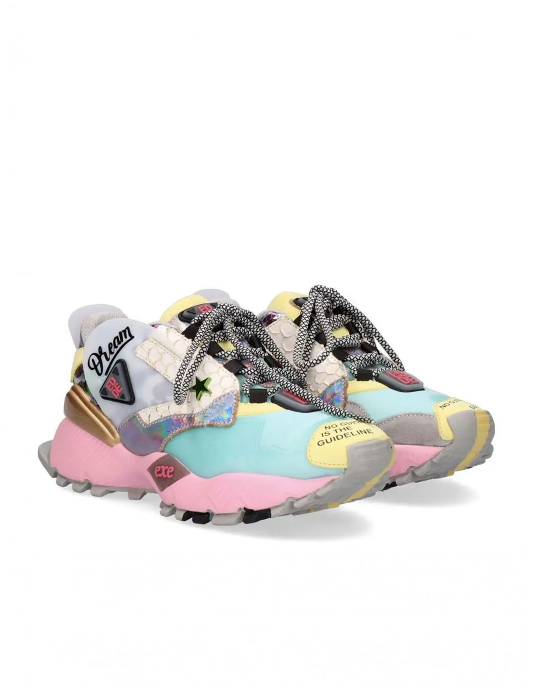 Zapatillas Plataforma Colores Pastel EXE