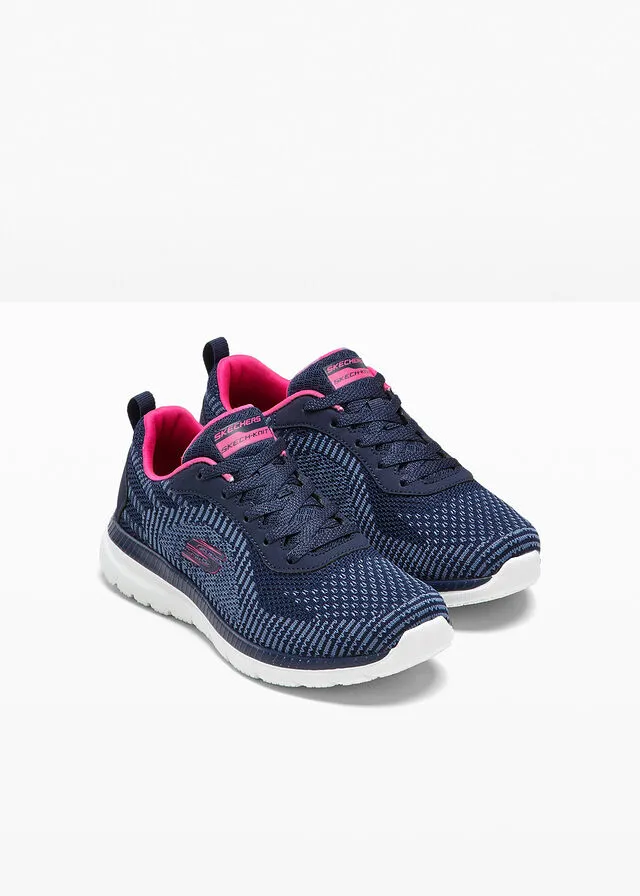 Zapatillas Skechers con espuma viscoelástica Azul marino/rosa