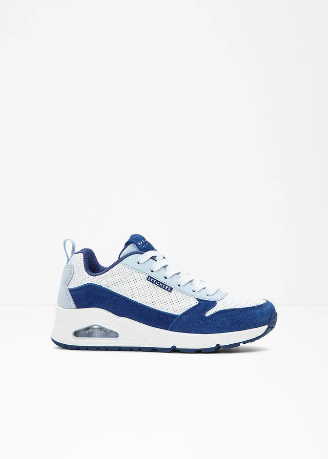 ZAPATILLAS SKECHERS CON ESPUMA VISCOELáSTICA BLANCOAZUL