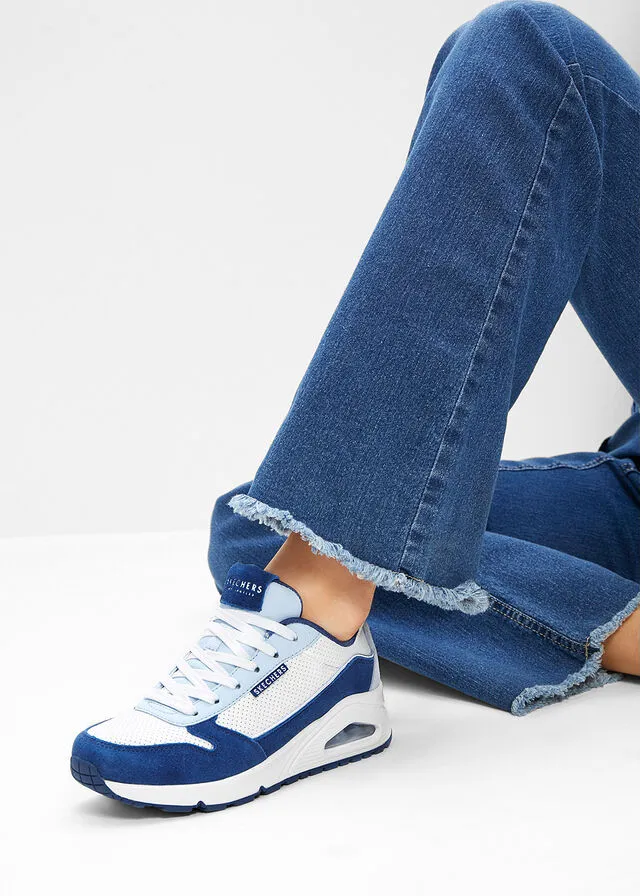 ZAPATILLAS SKECHERS CON ESPUMA VISCOELáSTICA BLANCOAZUL