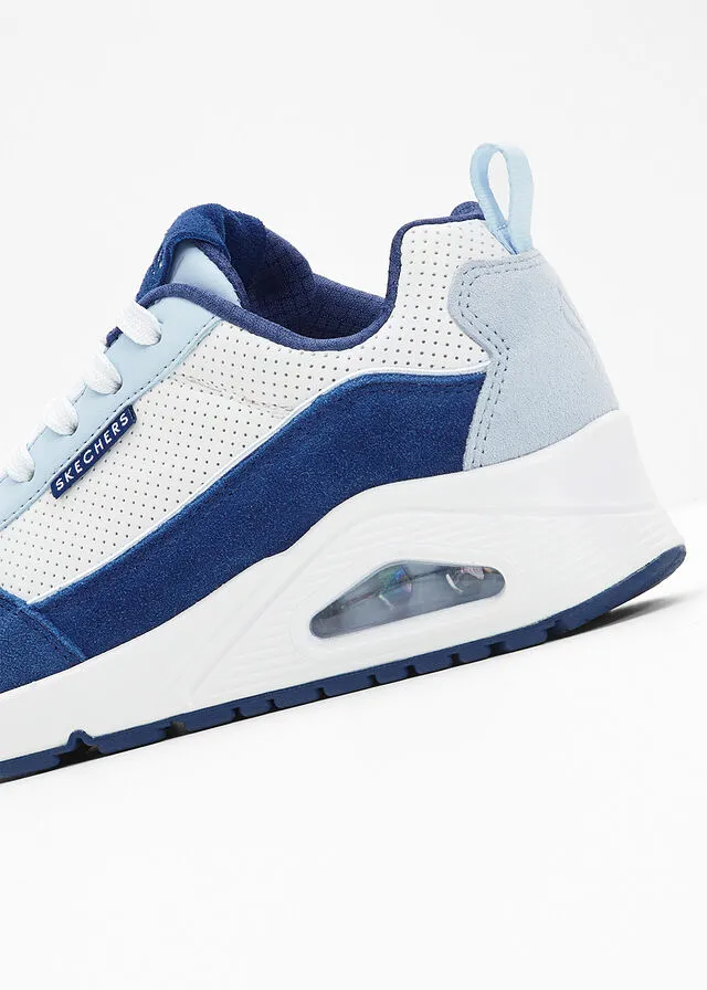 ZAPATILLAS SKECHERS CON ESPUMA VISCOELáSTICA BLANCOAZUL
