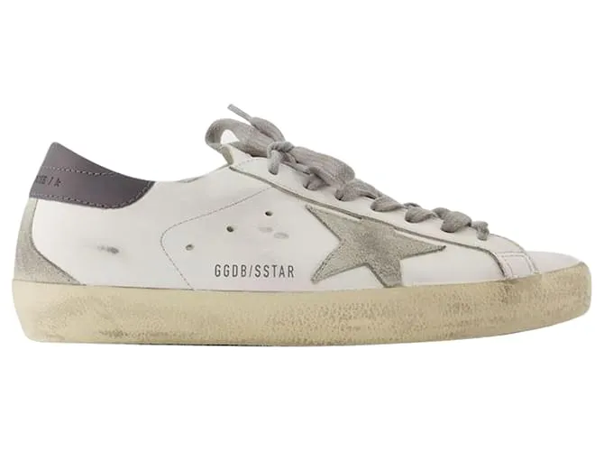 ZAPATILLAS SUPER STAR  GOLDEN GOOSE DELUXE BRAND  PIEL  BLANCO 