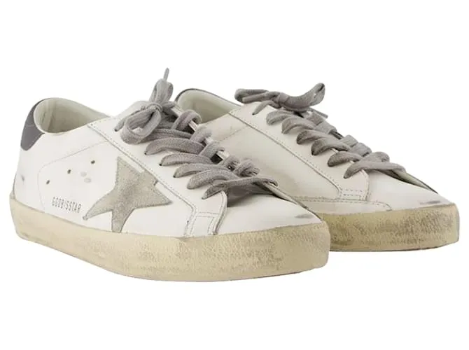 ZAPATILLAS SUPER STAR  GOLDEN GOOSE DELUXE BRAND  PIEL  BLANCO 