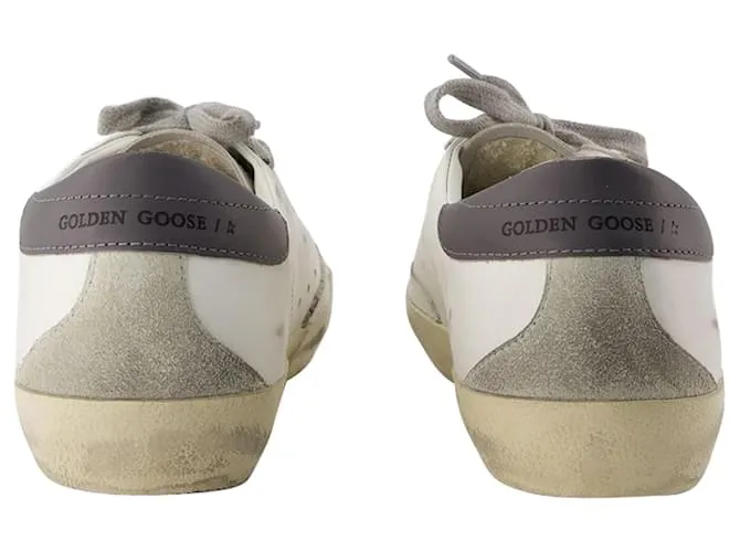 ZAPATILLAS SUPER STAR  GOLDEN GOOSE DELUXE BRAND  PIEL  BLANCO 