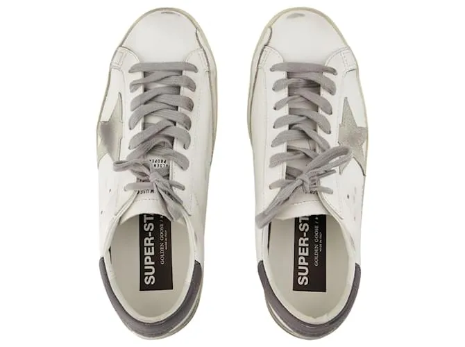 ZAPATILLAS SUPER STAR  GOLDEN GOOSE DELUXE BRAND  PIEL  BLANCO 