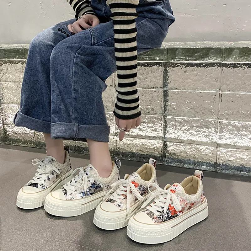 Zapatos casuales de diseñador, zapatillas de cuero de diseño de diseño femenino zapatos deportivos de moda