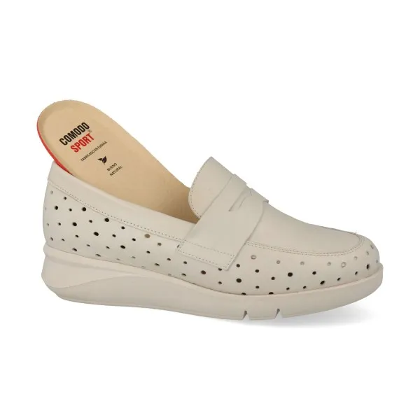 ZAPATOS COMODOS BLANCOS MUJER MOD. ANNIKA BLANCO