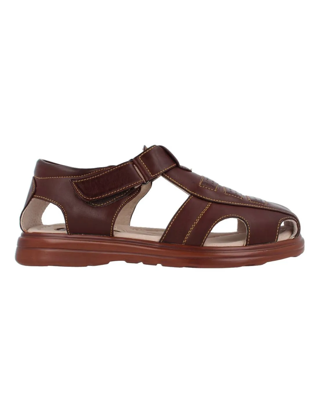ZAPATTU  SANDALIA CANGREJERA VELCRO MARRóN