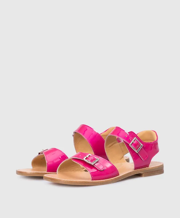 Zecchino D'oro Children's crimson patent leather sandals