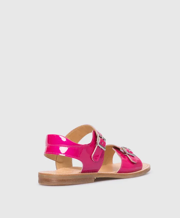 Zecchino D'oro Children's crimson patent leather sandals
