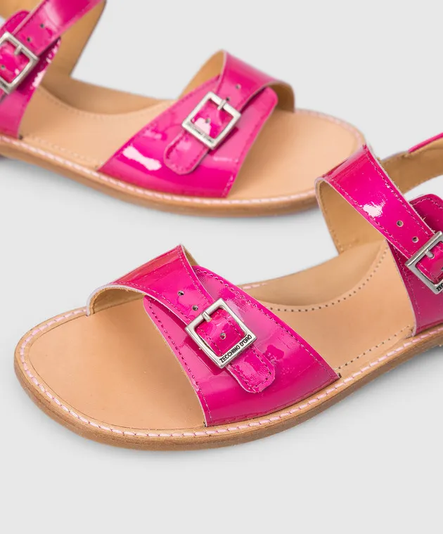 Zecchino D'oro Children's crimson patent leather sandals